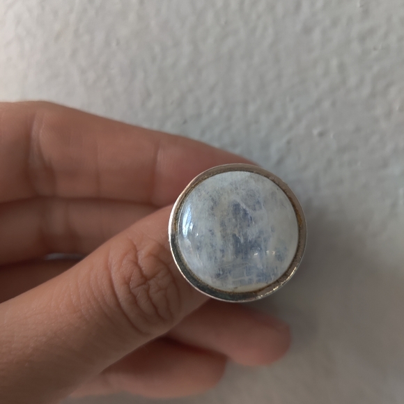 Sterling Silver Moonstone Ring (please read) - Picture 3 of 8